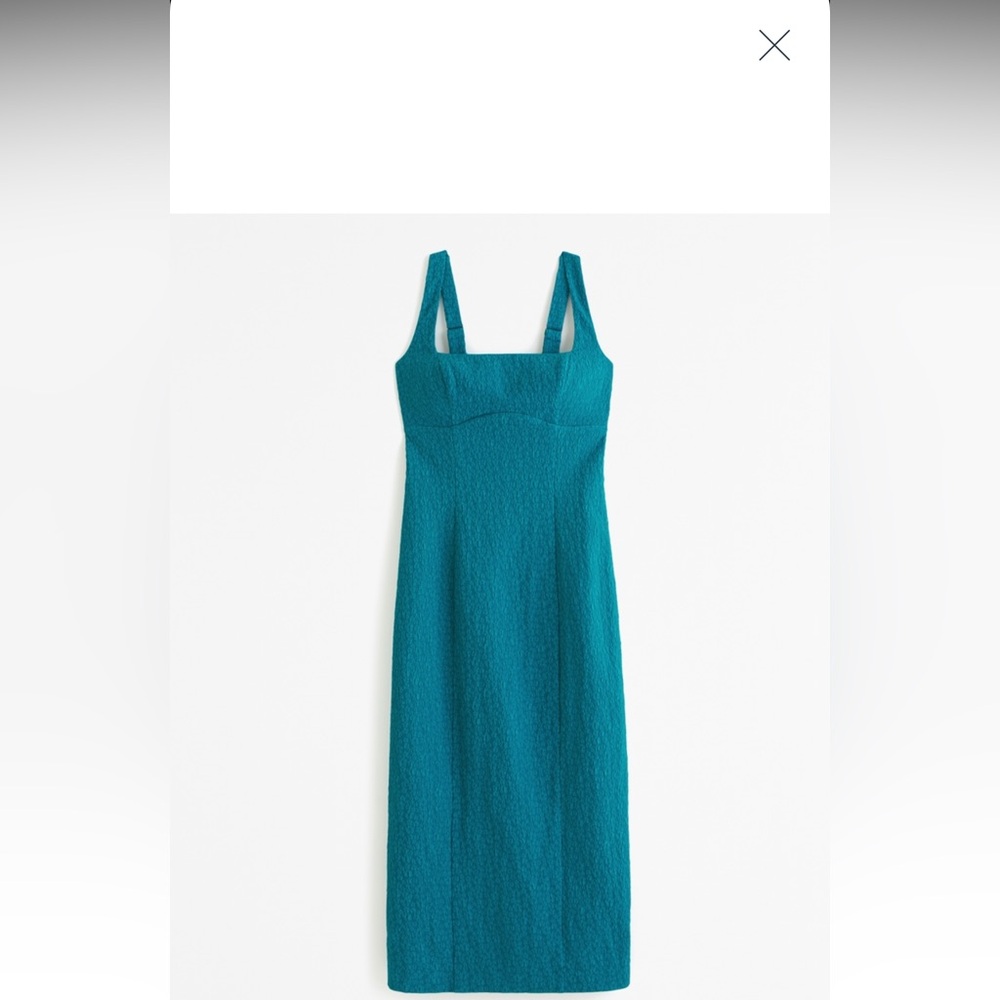 A&F Textured Teal Maxi